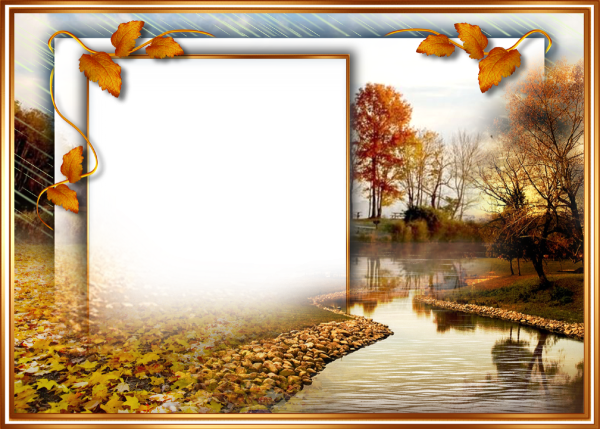 Осенний пейзаж рамка