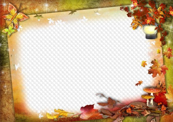 Рамки для фотошопа осень