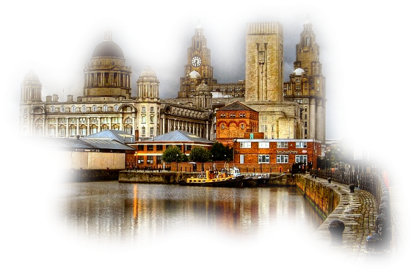 Город пейзаж на прозрачном фоне