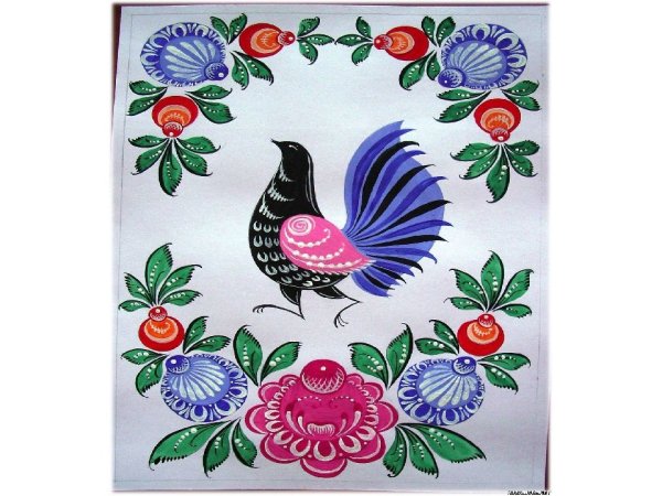 Рисование в старшей группе на тему Городецкая роспись