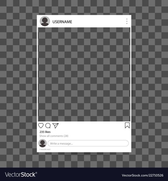 Рамка от инстаграмма для фотошопа