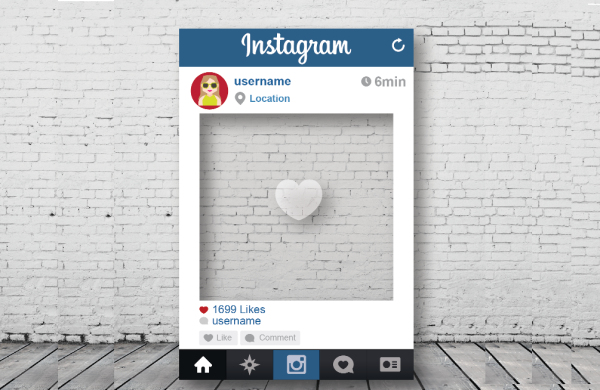 Рамка Инстаграм для фотосессии