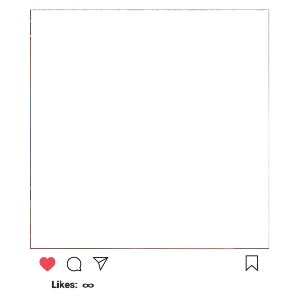 Рамка Инстаграм для фотошопа на прозрачном фоне