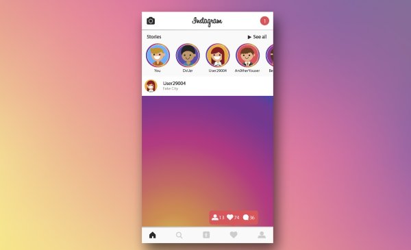 Рамка Инстаграм для фотошопа