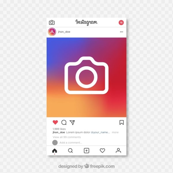 Instagram Интерфейс вектор