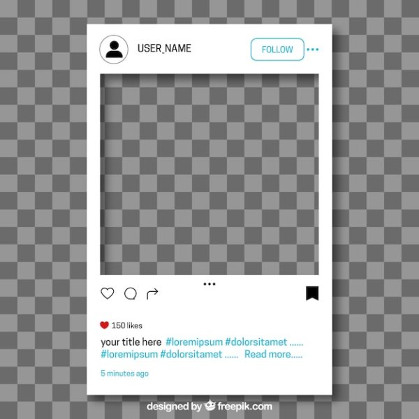 Пост Инстаграм для фотошопа