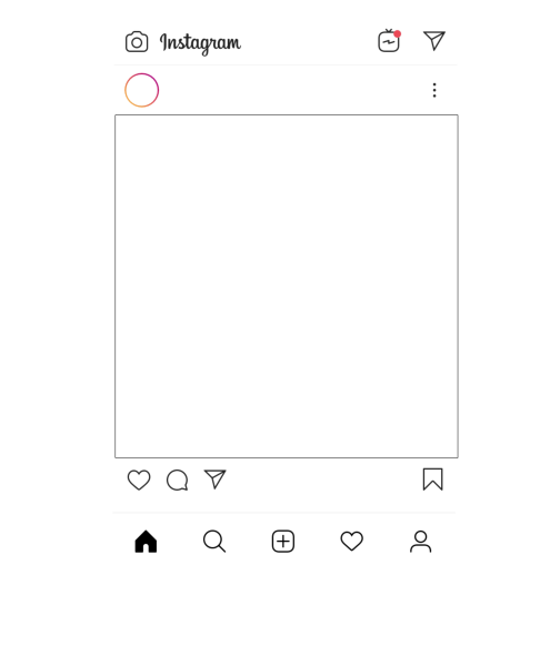 Рамка Инстаграм для фотошопа