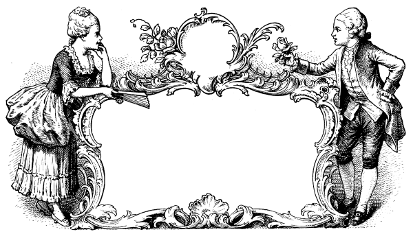 Рамочка в стиле 19 века