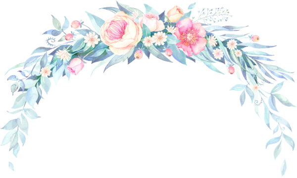 Нежные Акварельные цветы рамки