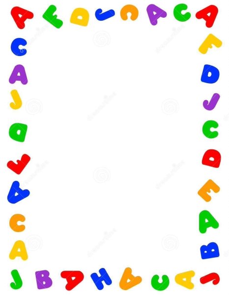Рамка из алфавита