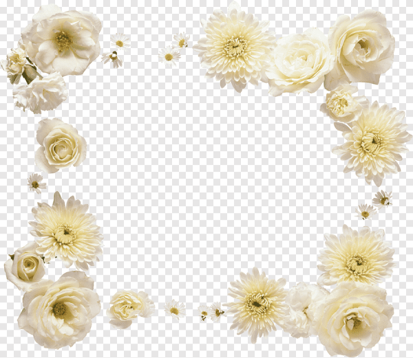 Свадебная рамка из цветов