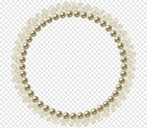 Рамка круглая жемчуг