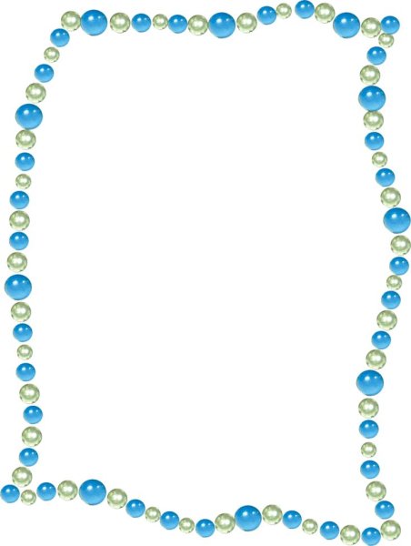 Рамка бусинки