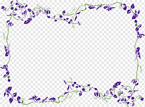 Лаванда рамка