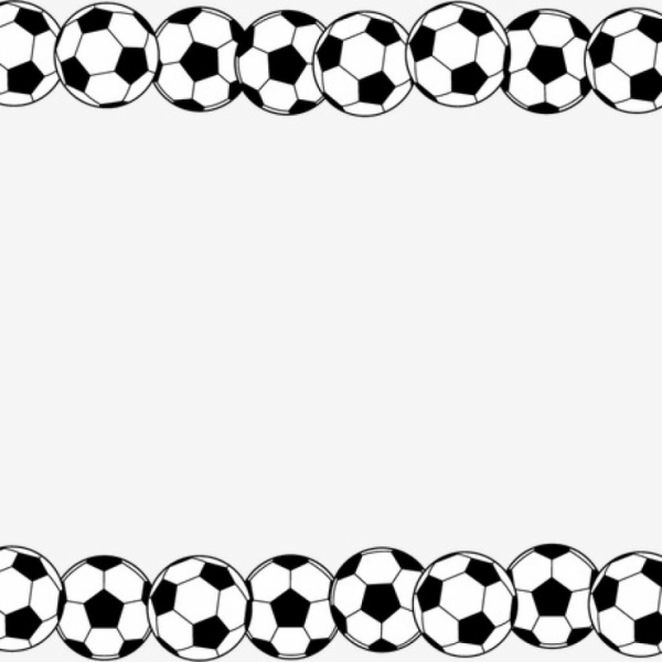 Рамка с футбольными мячами