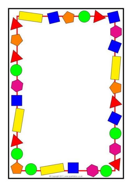 Рамка из геометрических фигур