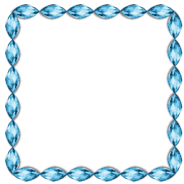 Стильные голубые рамки