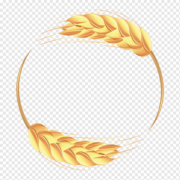 Овал из колосьев пшеницы