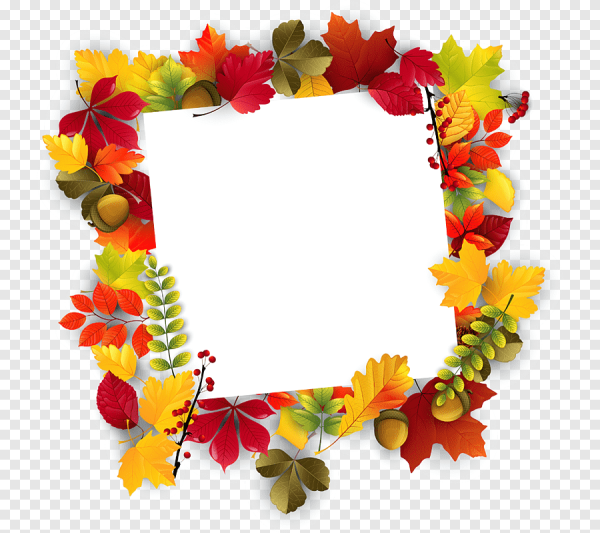 Рамка из осенних листьев