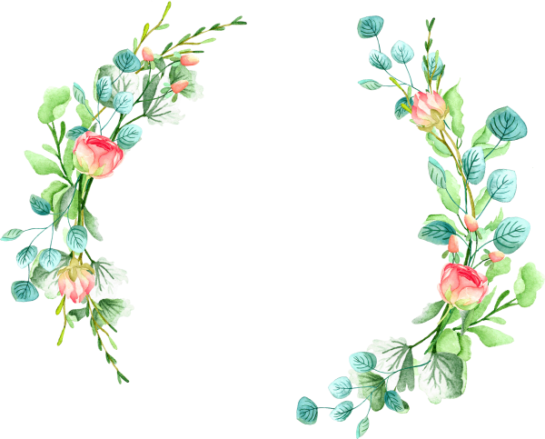 Рамка из акварельных цветов