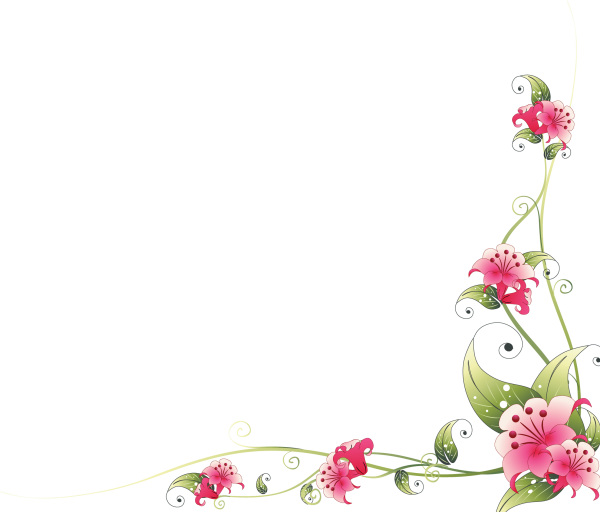 Цветочная рамка уголок