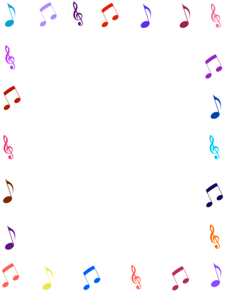 Рамка музыкальная для текста