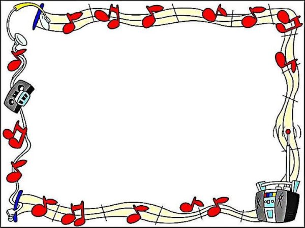 Рамка нотки
