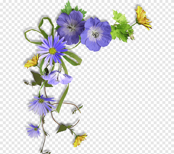 Цветочная рамка уголок