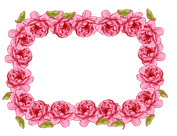Рамка из роз