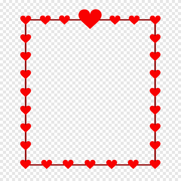 Рамка сердечки