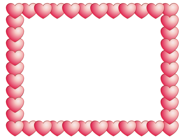 Фоторамка с сердечками