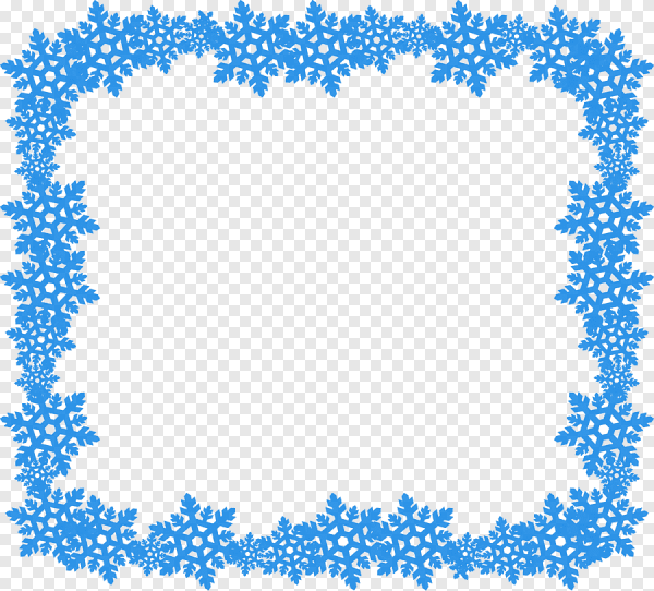 Рамка из снежинок