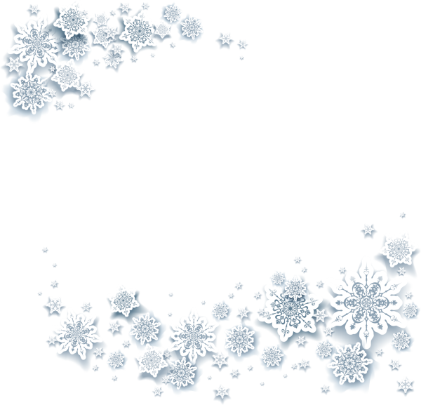 Рамка из снежинок