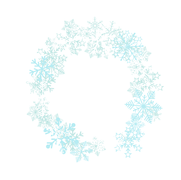 Круг из снежинок