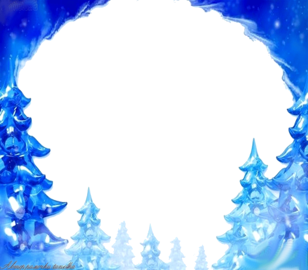 Новогодняя рамка Снежная