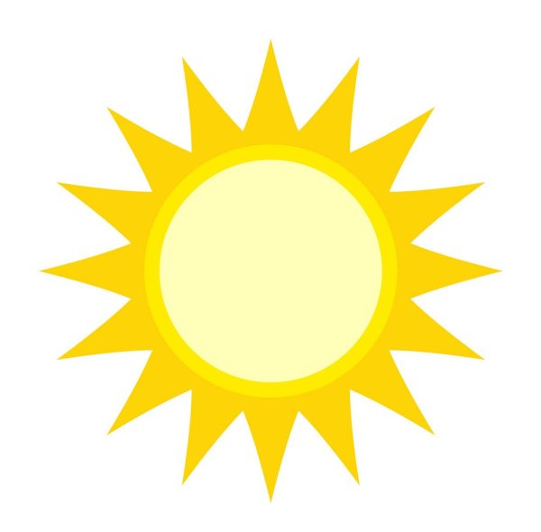 Рамка в виде солнышка