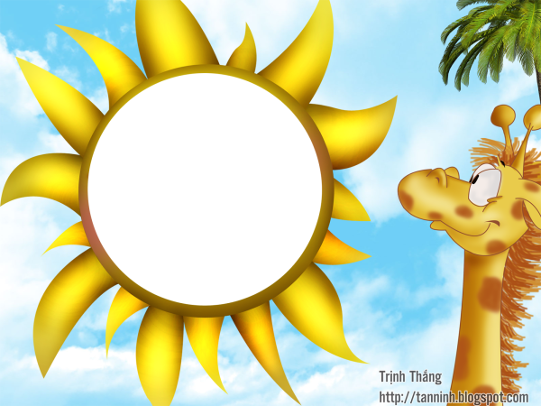 Рамка в виде солнышка