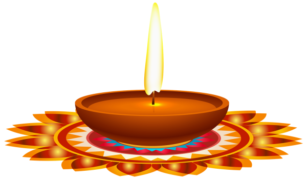 Дивали на белом фоне