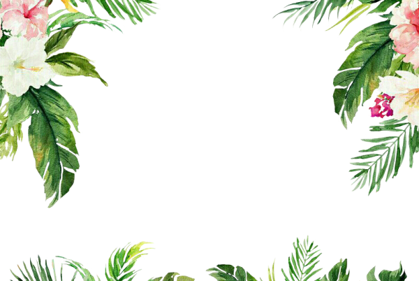 Рамка в тропическом стиле