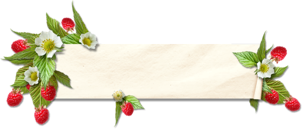 Рамочка для надписи с клубникой