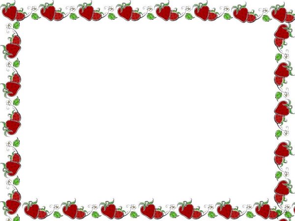Рамка ягодки для текста