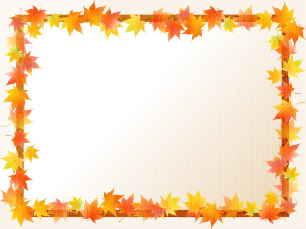 Рамка из осенних листьев