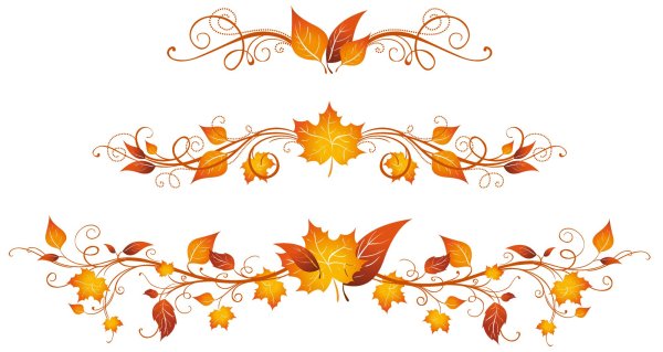 Осенний узор в полосе