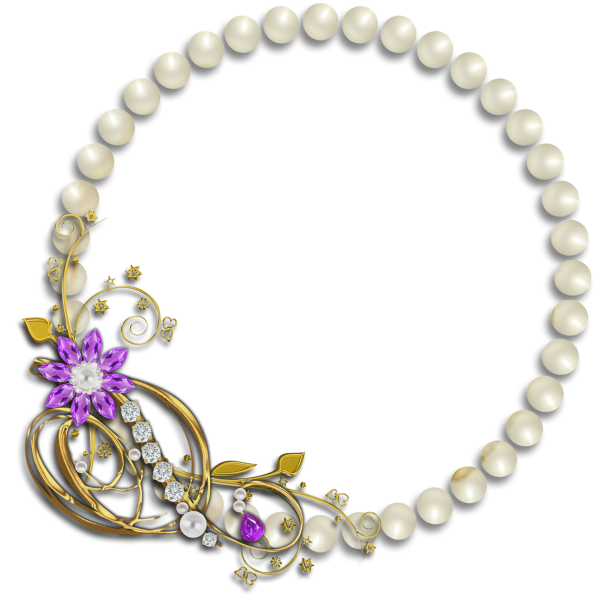 Рамка овальная с бусинами