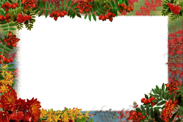 Осенняя рамка горизонтальная