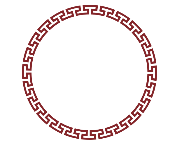 Греческий орнамент в круге