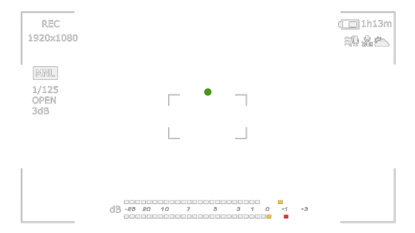 Экран камеры на прозрачном фоне