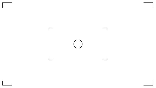 Экран камеры на прозрачном фоне