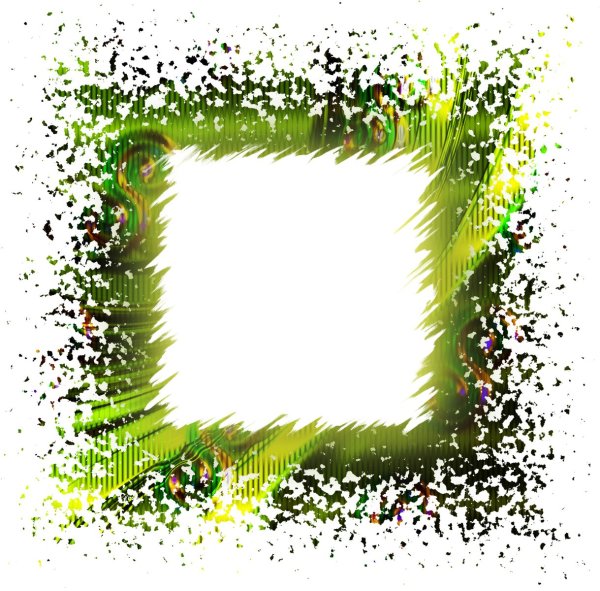 Рамка зеленая Военная