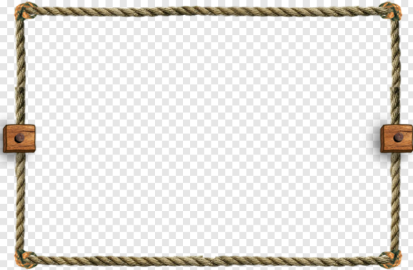 Тонкая рамка веревка